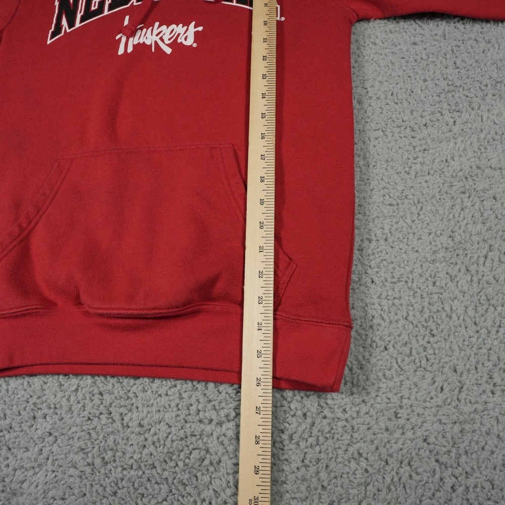 Nebraska Huskers Hoodie Mens Small Russell University of Nebraska Red Pullover‎ - Picture 5 of 9